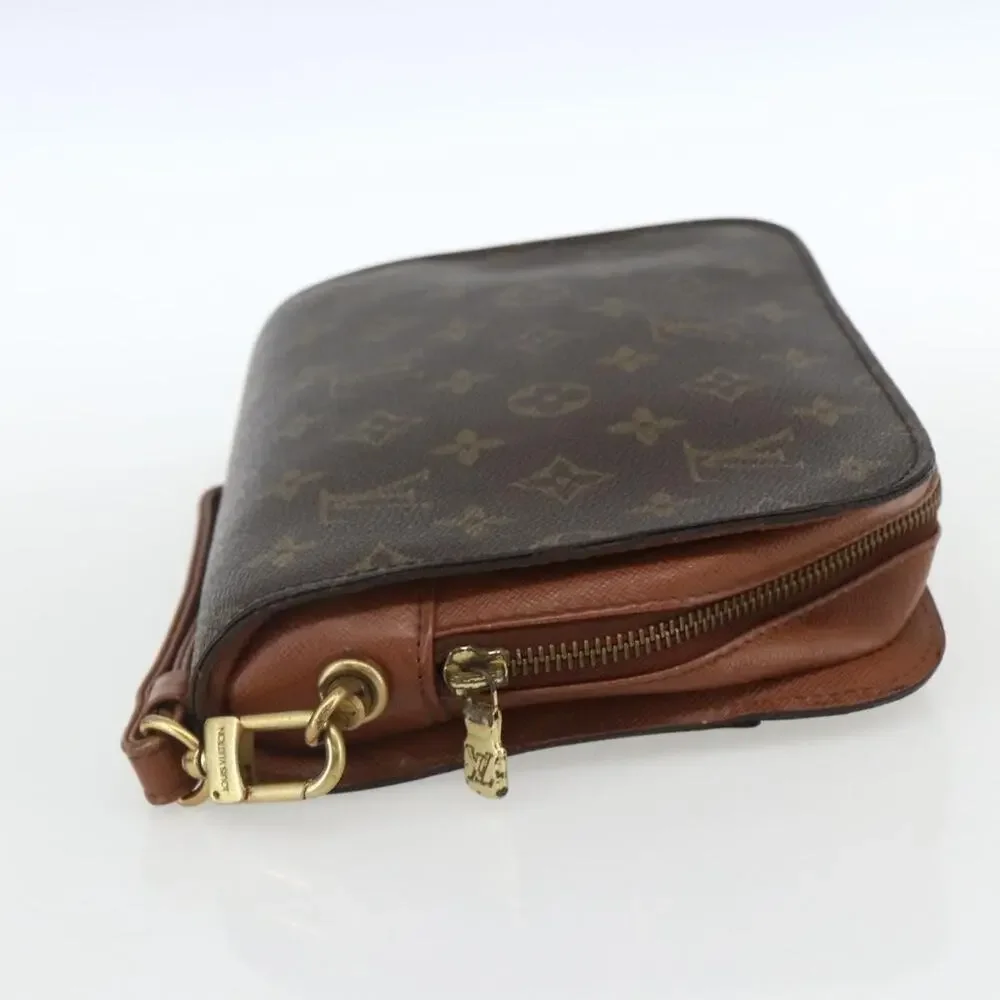 Louis Vuitton Monogram Orsay Clutch Bag Brown